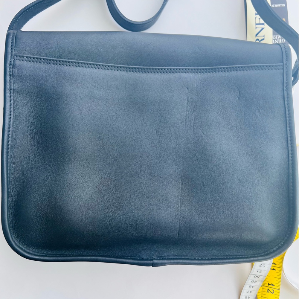 Vintage rare NWT  United Airlines uniform black genuine leather handbag . - Picture 6 of 16